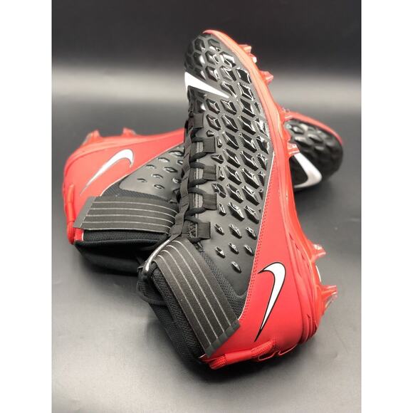 Nike PE Force Savage Pro 2 P Men's Sz 16 Football Cleats Black/Red BV3969-014 - Picture 1 of 10